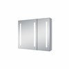 Innoci-Usa Melania 42 in. W x 35 in. H Double Door Recessed LED Medicine Cabinet, Surface Mount Kit Available 69354235